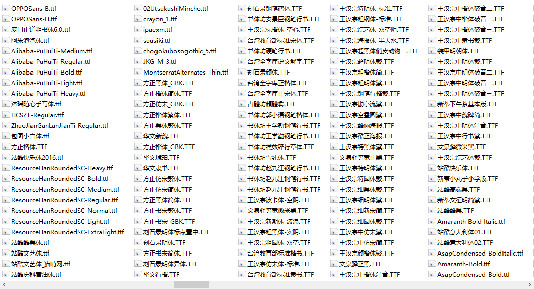 400款免费可商用字体收集