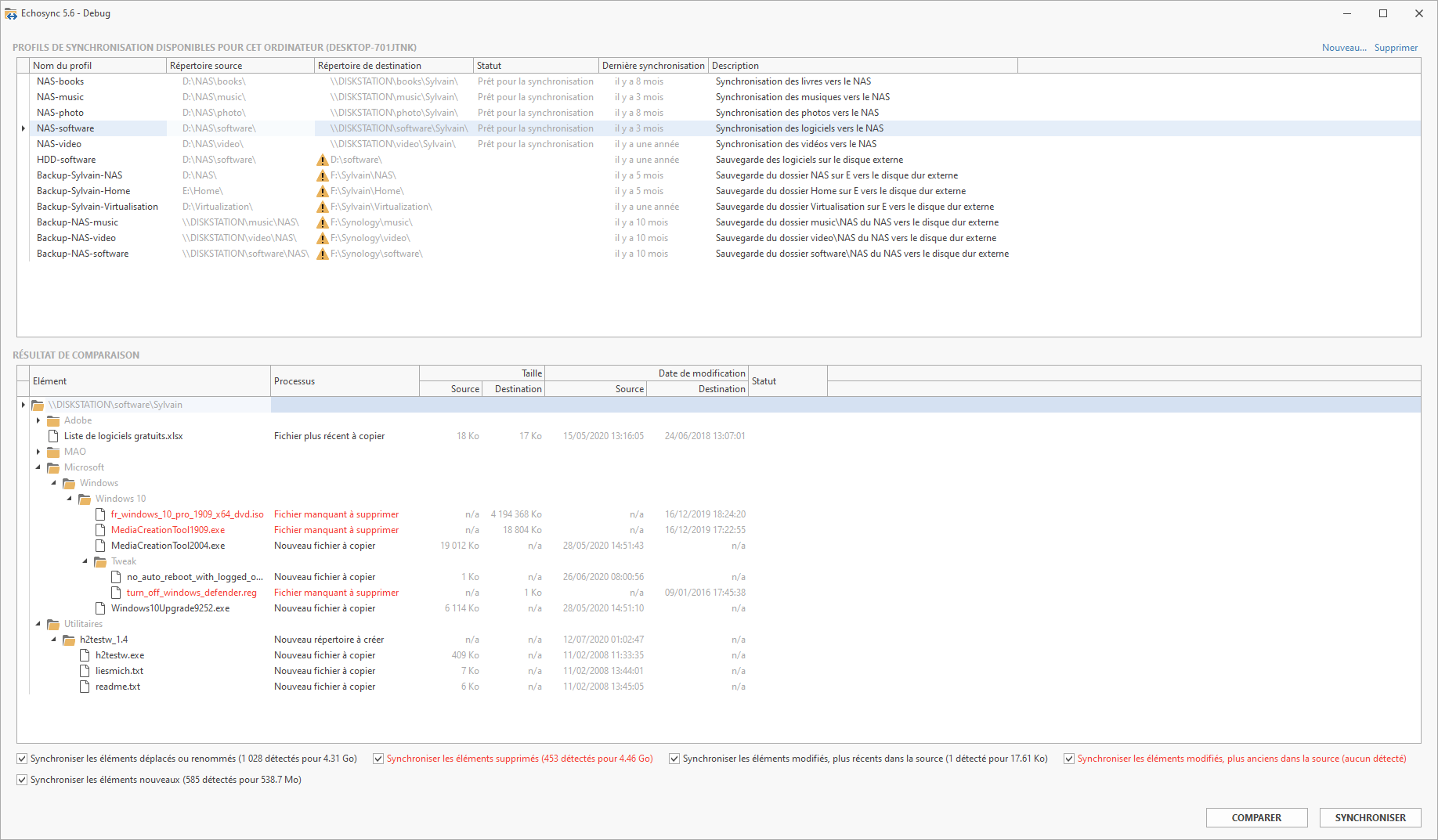 同步工具 | Echosync v7.6.2.0 中文多语免费版-零柒柒优