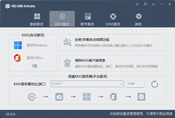 HEU KMS Activator v61.1.0，KMS激活利器